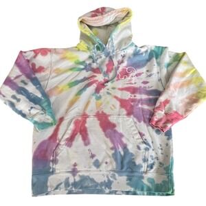 Ivory Ella Tie Dye Hoodie Elephant Logo Comfort Colors Sweatshirt S Multi-Color